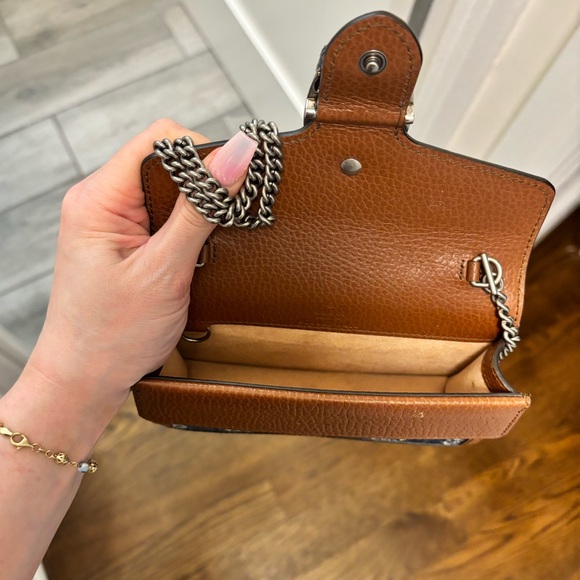 AUTHENTIC GUCCI GG Super Mini Denim Dionysus - Picture 10 of 16